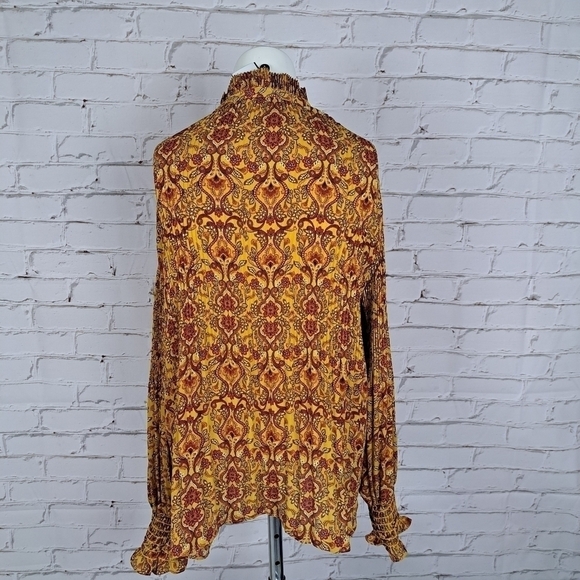 Max Studio Pleated Bishop-Sleeve Blouse - Picture 7 of 13